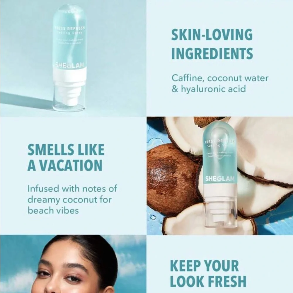 SHEGLAM Press Refresh Setting Spray Moisturizing Long Lasting Makeup Setting